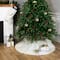 Polar Bear Faux Fur Christmas Tree Skirt - 48" - White